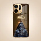 Oppo Reno 14 5G Lord Shiva Gold Electroplated Glass Phone Back Case