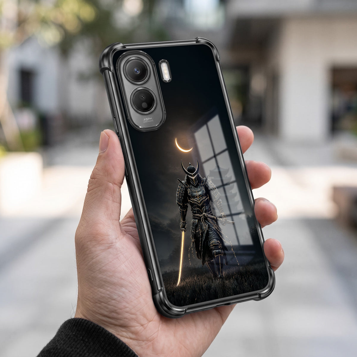 Vivo T5 Pro 5G Samurai Warrior Black Airbags Printed Back Case
