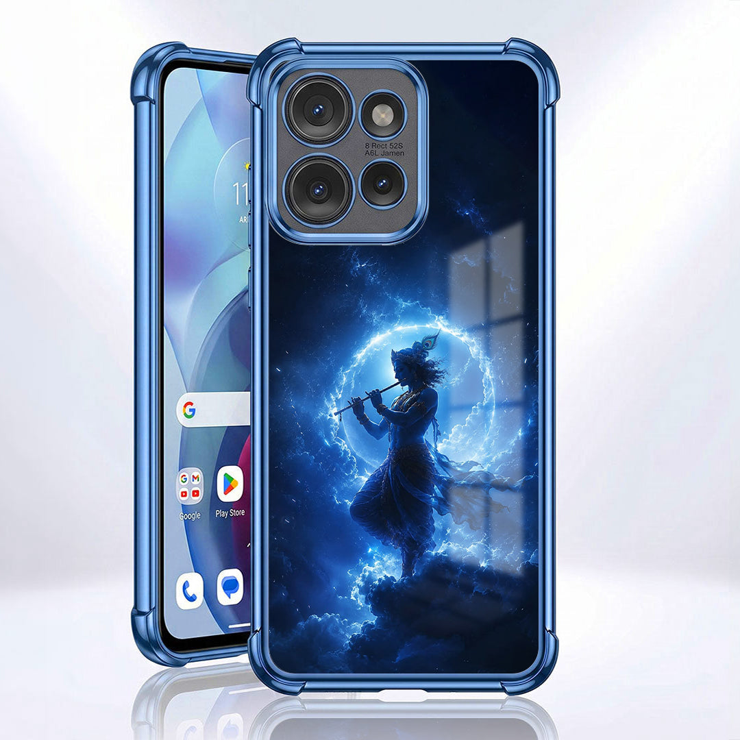Motorola Edge 50 Neo 5G Lord Krishna Blue Airbags Printed Back Case