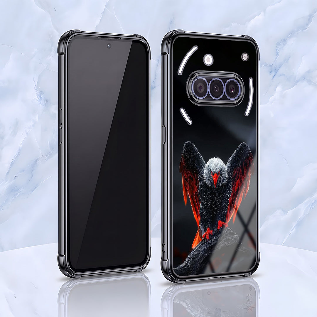 Nothing Phone 3a 5G Premium Black Eagle Black Airbags Printed Back Case