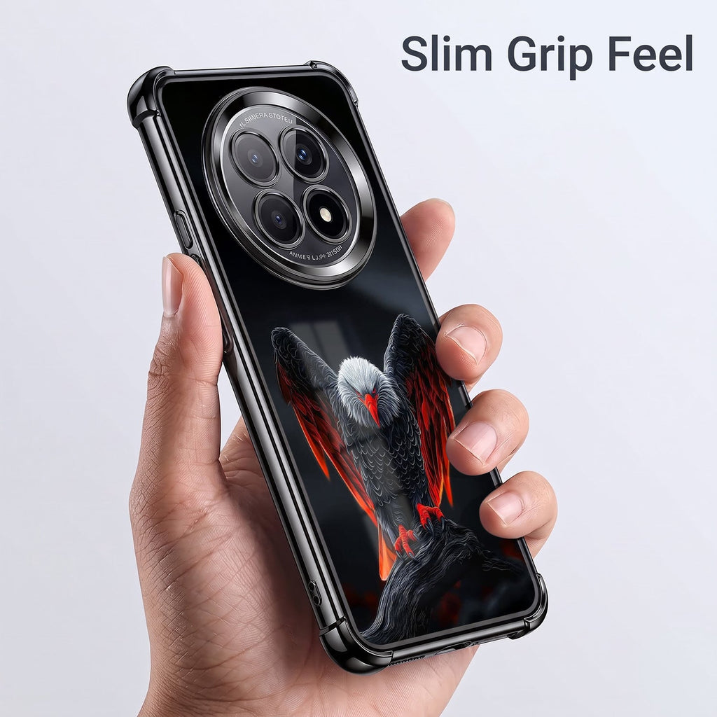 Oppo F29 5G Premium Black Eagle Black Airbags Printed Back Case