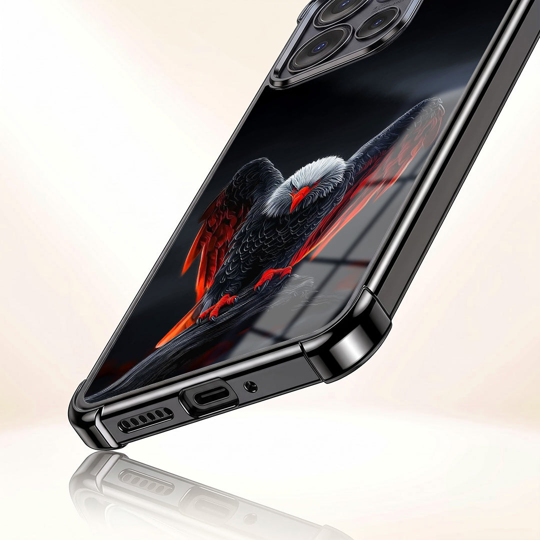 Motorola Edge 50 Neo 5G Premium Black Eagle Black Airbags Printed Back Case