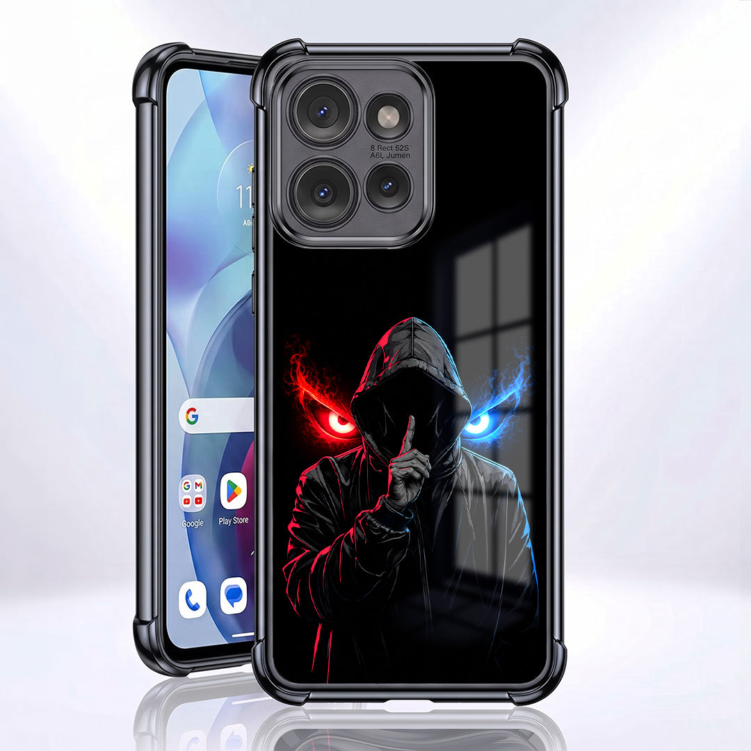 Motorola Edge 50 Neo 5G Hooded Shadow Demon Black Airbags Printed Back Case