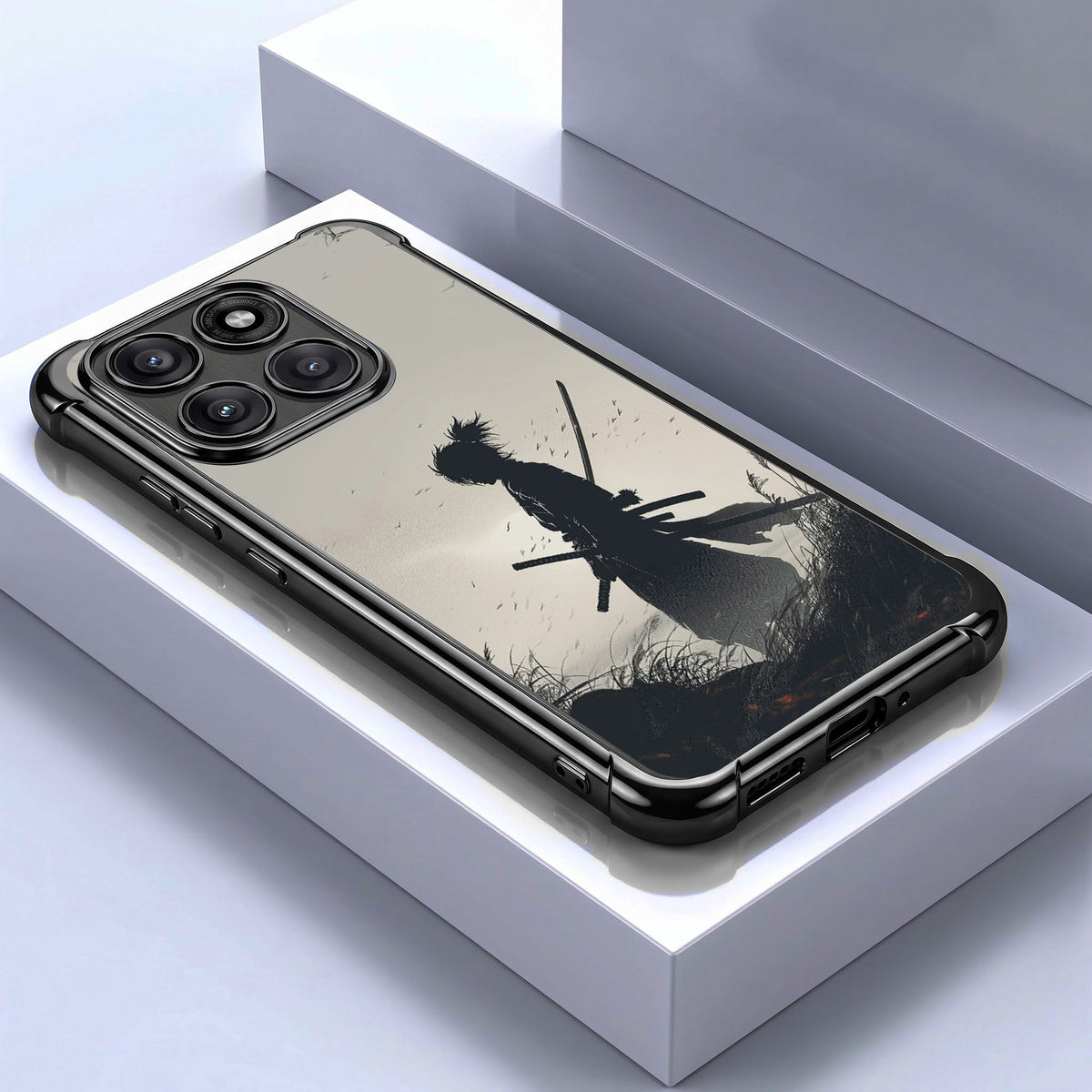 Motorola Edge 70 5G Shadow Samurai Black Airbags Printed Back Case