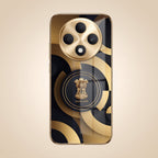 Oppo F27 Pro+ 5G Royal Emblem Gold Electroplated Glass Phone Back Case