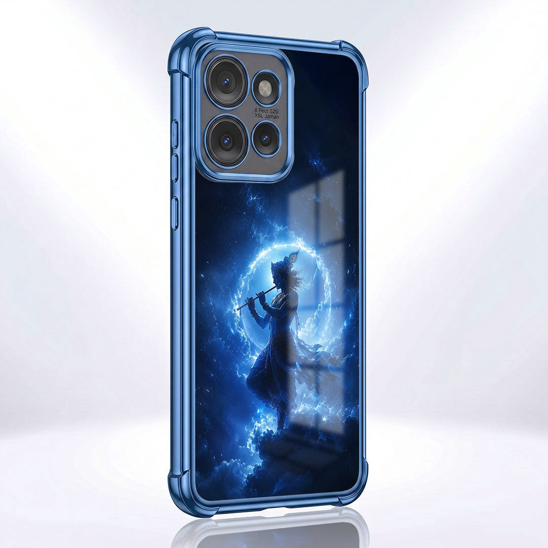 Motorola Edge 50 5G Lord Krishna Blue Airbags Printed Back Case