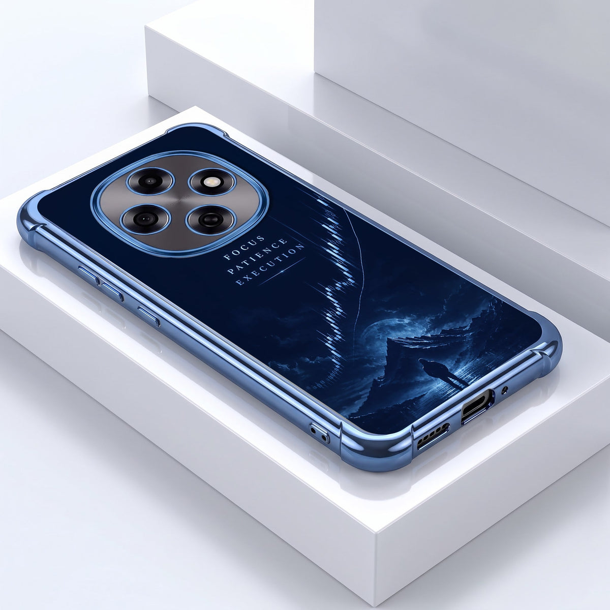 Oppo F31 Pro 5G Focus Blue Airbags Printed Back Case