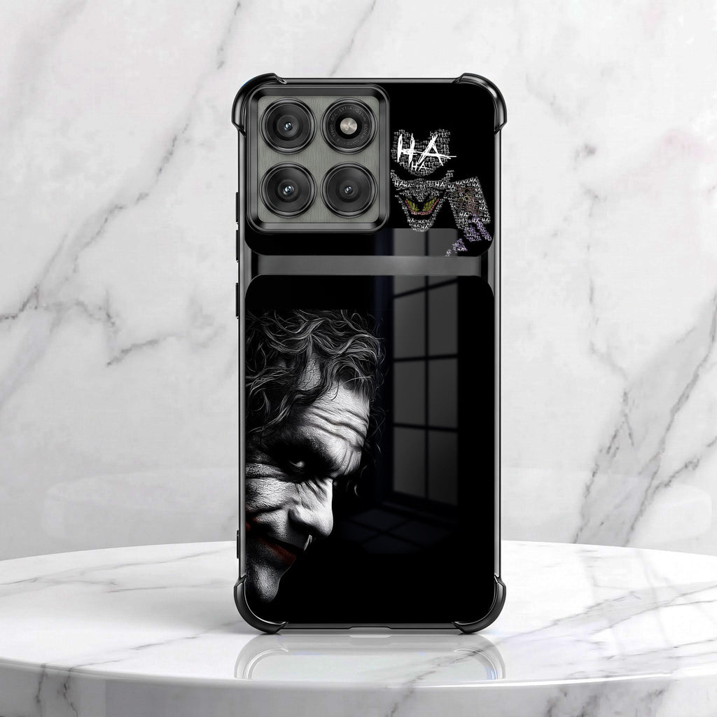 Motorola Edge 60 Pro 5G Joker Smile Dual-Tone Transparent Black Airbags Case
