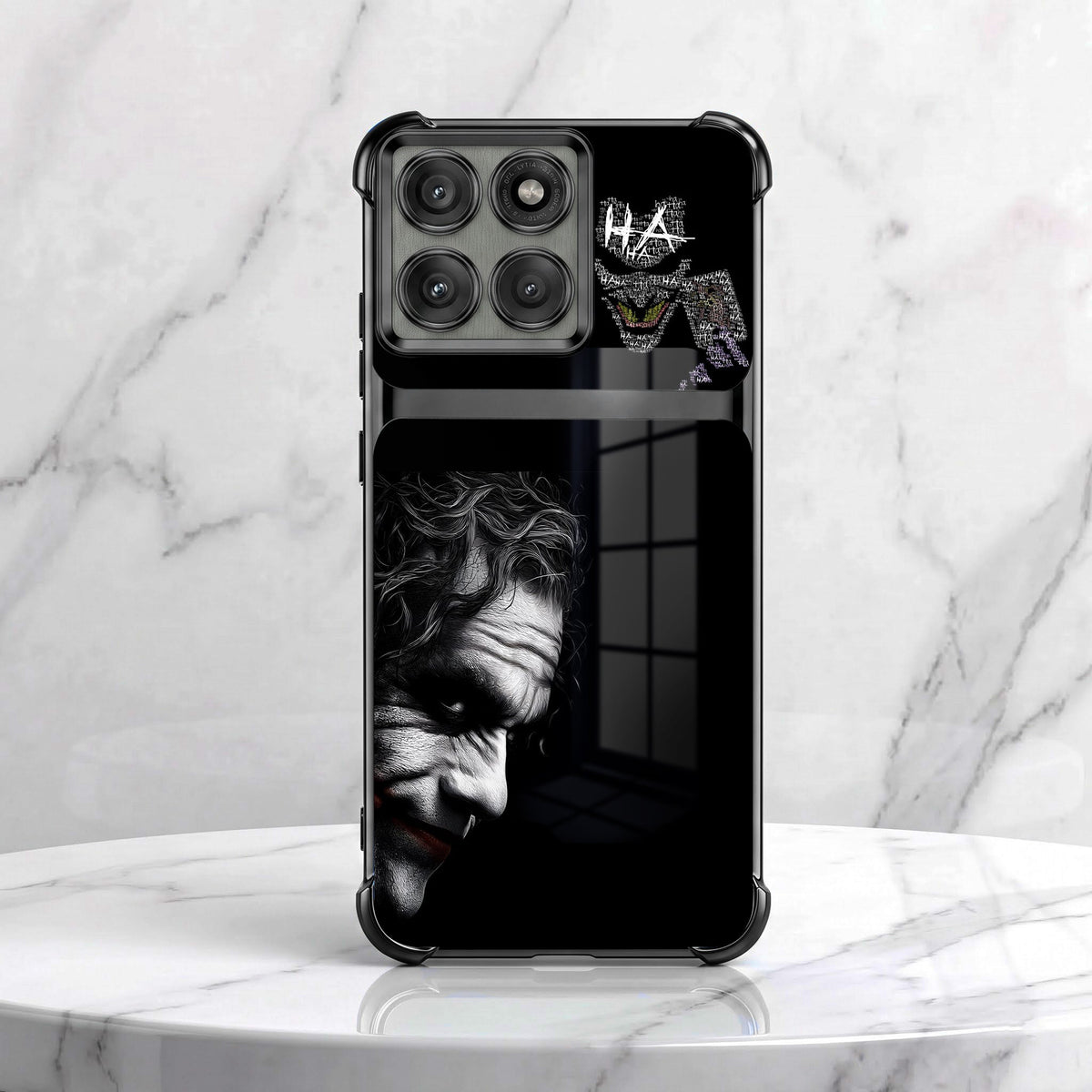 Motorola Edge 60 Pro 5G Joker Smile Dual-Tone Transparent Black Airbags Case