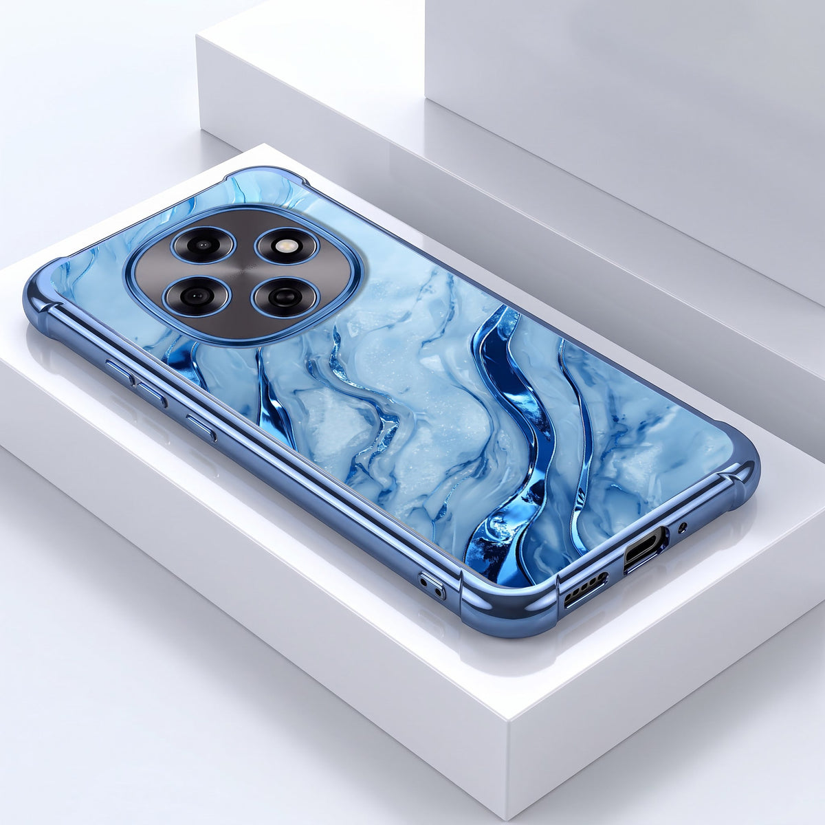Oppo F31 Pro 5G Marvel Texture Blue Airbags Printed Back Case