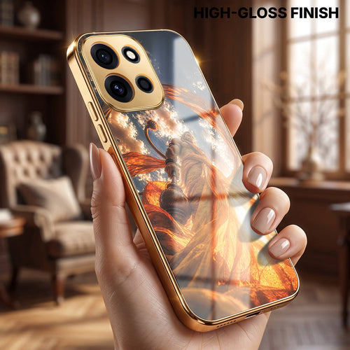 OnePlus Nord 6 5G Divine Hanuman Gold Electroplated Glass Phone Back Case