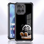 Motorola Edge 50 Neo 5G Cute Panda Black Airbags Printed Back Case