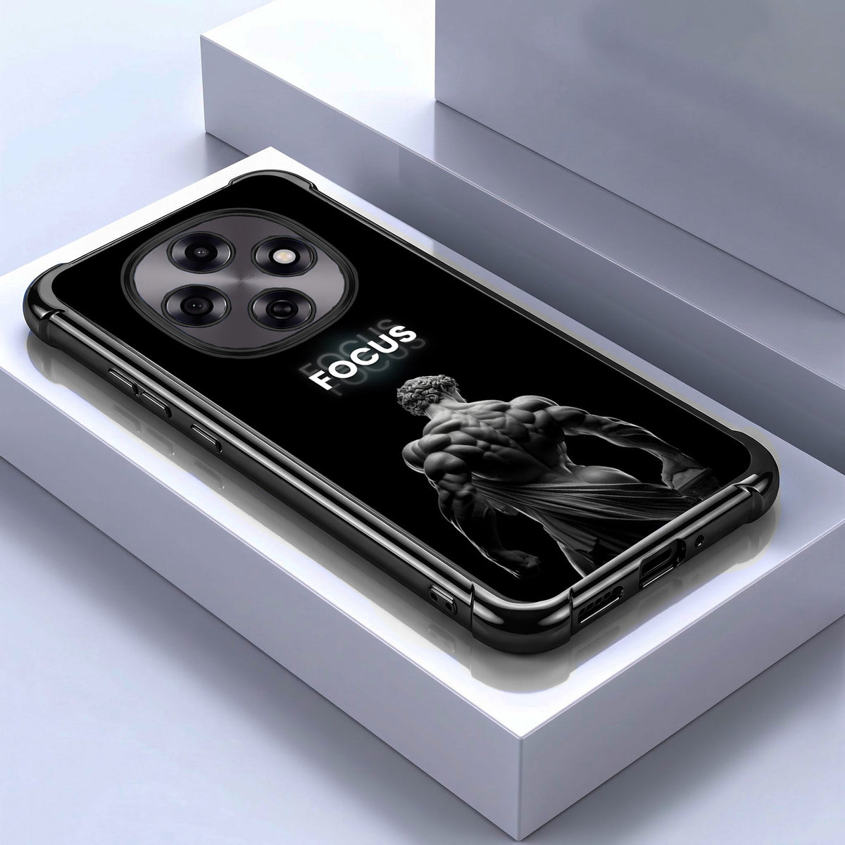 Oppo F31 Pro 5G Focus Black Airbags Printed Back Case