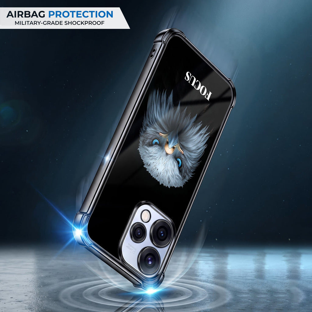Oppo Reno 15 5G Premium Eagle Focus Black Airbags Printed Back Case