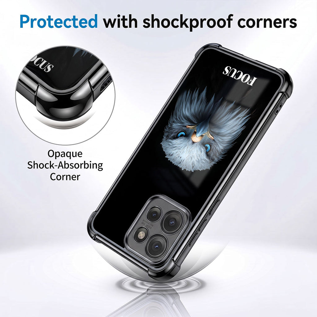 Motorola Edge 50 5G Premium Eagle Focus Black Airbags Printed Back Case