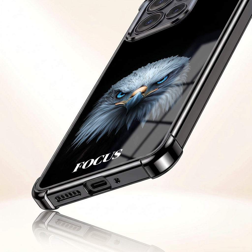 Motorola Edge 50 5G Premium Eagle Focus Black Airbags Printed Back Case
