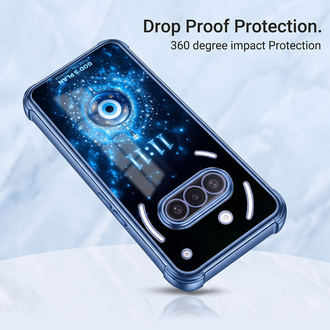 Nothing Phone 3a 5G Premium God’s Plan Evil Eye Blue Airbags Printed Back Case