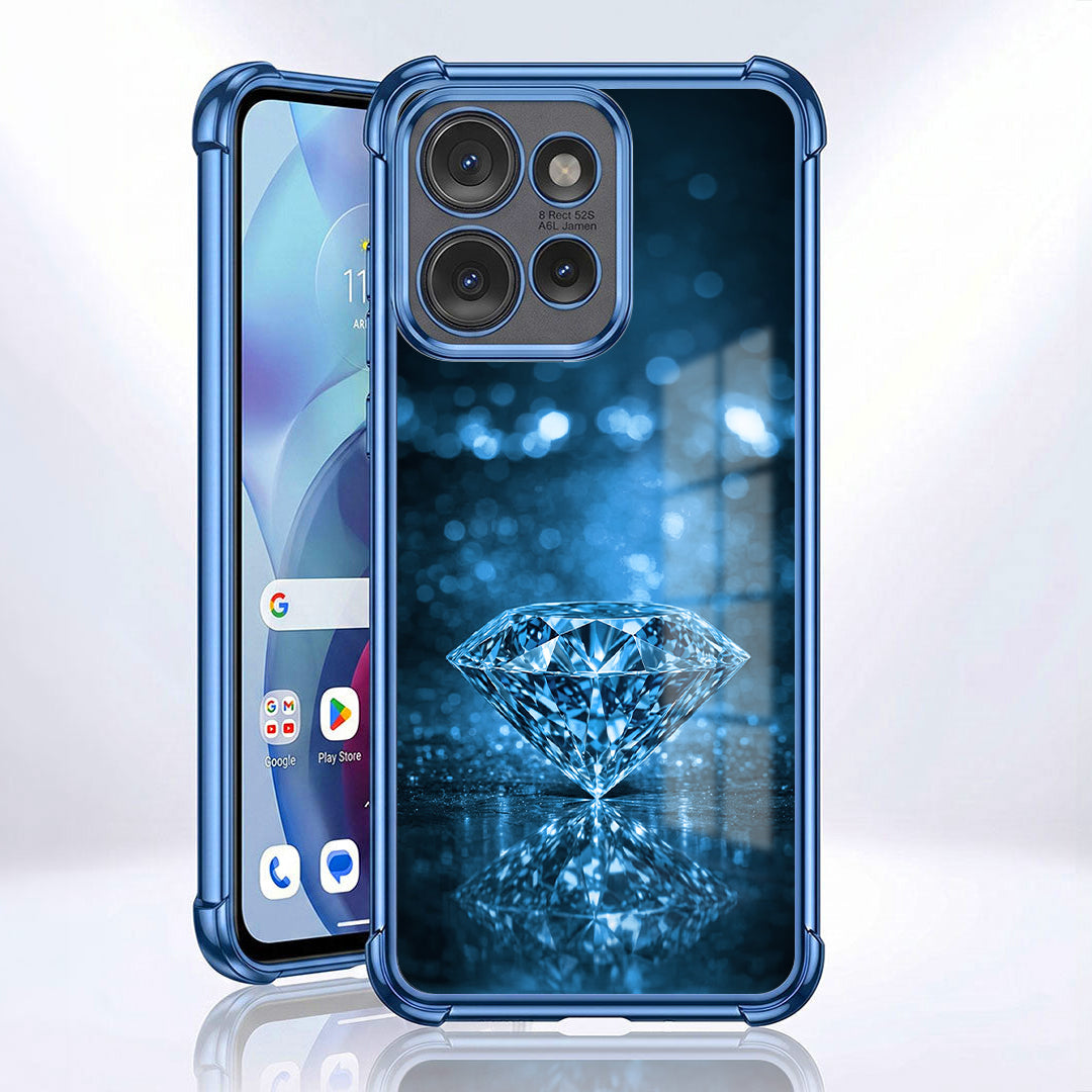 Motorola Edge 50 5G Blue Diamond Airbags Printed Back Case