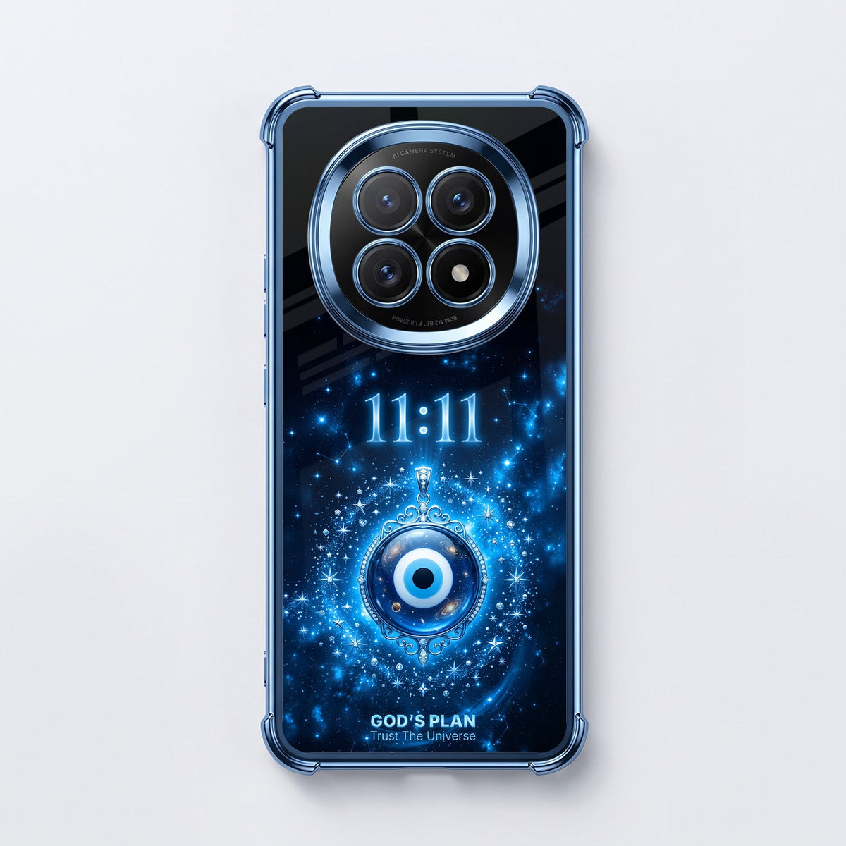 Oppo F29 5G Premium God’s Plan Evil Eye Blue Airbags Printed Back Case