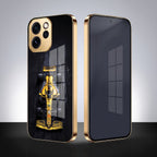 Oppo Reno 15 Pro Mini 5G F1 Racing Car Gold Electroplated Glass Phone Back Case