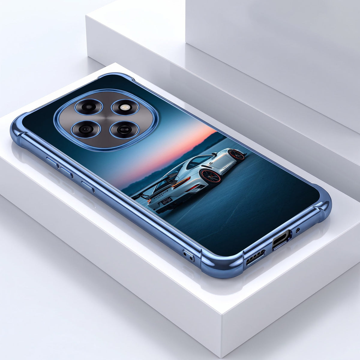 Oppo F31 Pro 5G Porsche Blue Airbags Printed Back Case