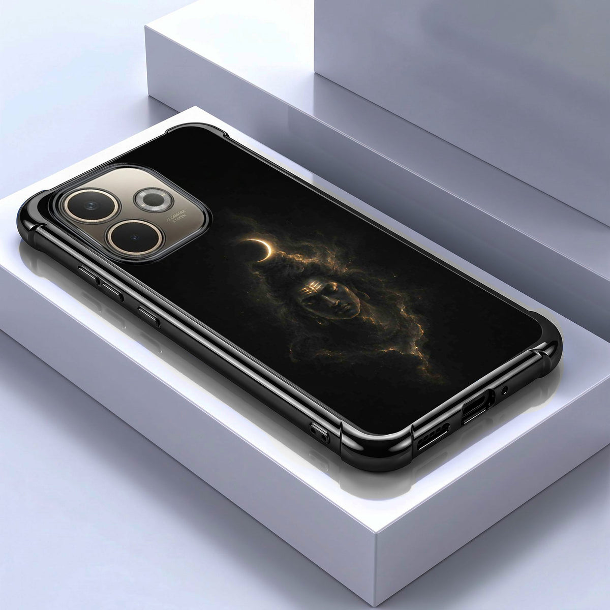Oppo A5 Pro 5G Divine Mahadev Black Airbags Printed Back Case