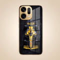 Oppo Reno 14 5G F1 Racing Car Gold Electroplated Glass Phone Back Case