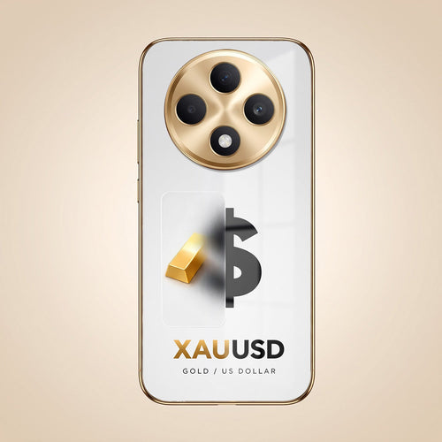 OppoF27 Pro+ 5G Luxury XAU/USD Gold Electroplated Glass Phone Back Case