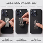 Oppo Reno 15C 5G Compatible Satyamev Jayate 3D Metal Emblem Sticker