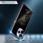 Oppo Reno 15 5G Premium Crowned Lion Black Airbags Printed Back Case