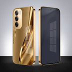 Oppo Reno 12 Pro 5G Luxury Infinity Energy Gold Electroplated Glass Phone Case