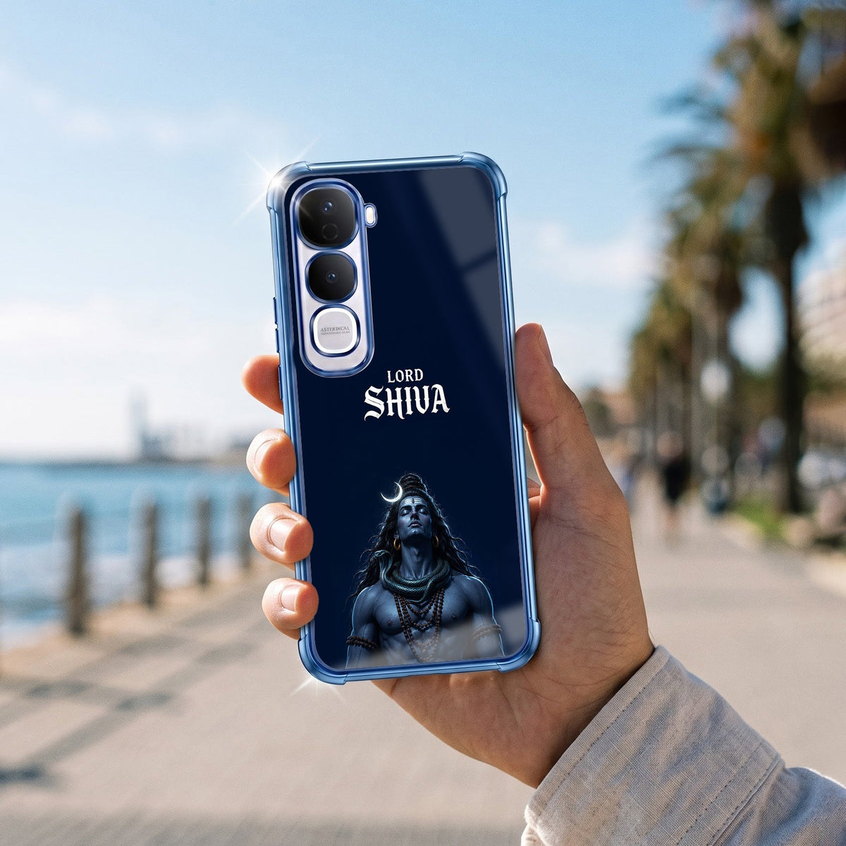 Vivo Y400 Pro 5G Premium Lord Shiva Blue Airbags Printed Back Case