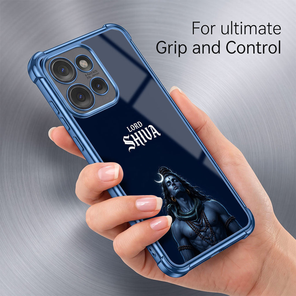 Motorola Edge 50 Neo 5G Premium Lord Shiva Blue Airbags Printed Back Case