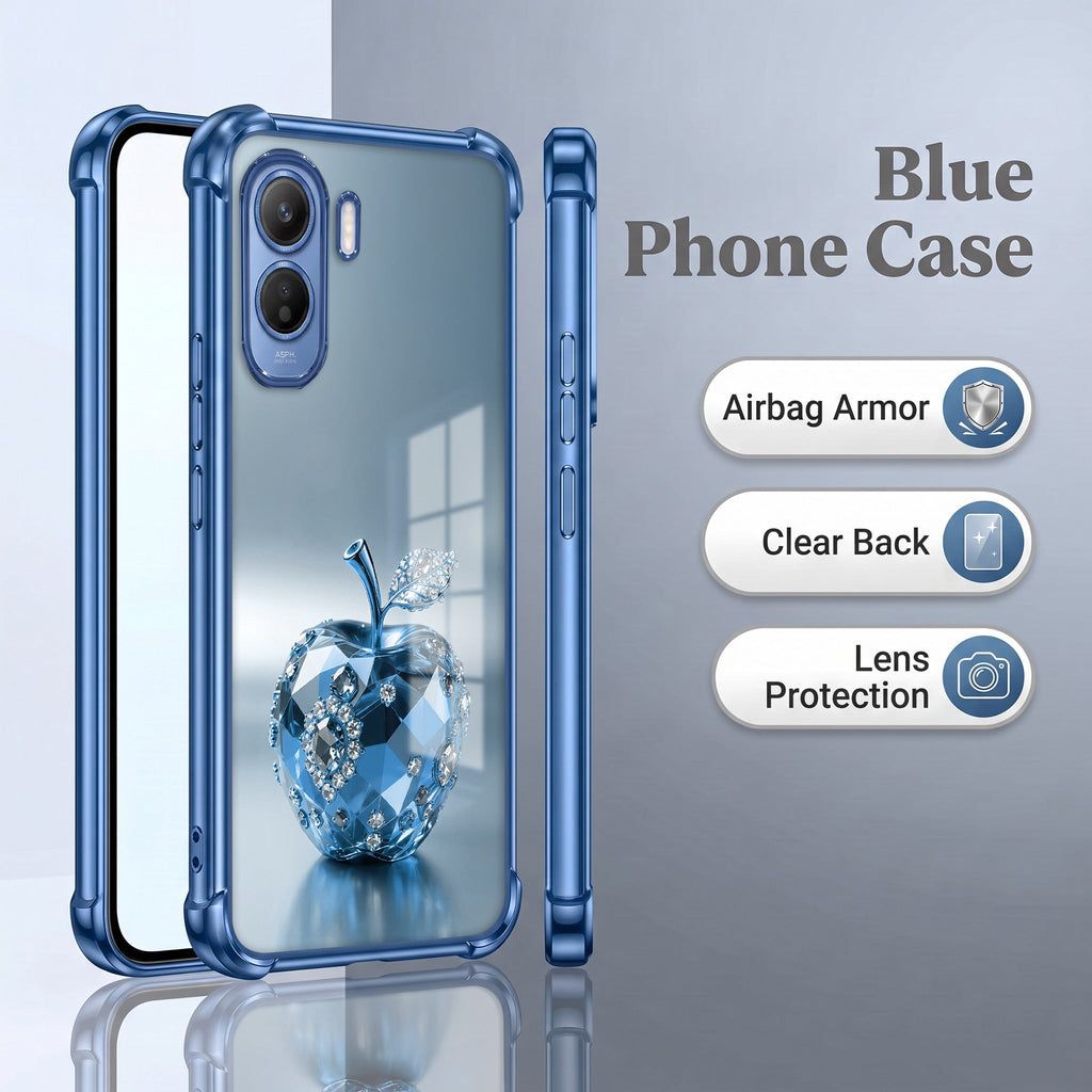 Vivo T5 Pro 5G Blue Apple Airbags Printed Back Case