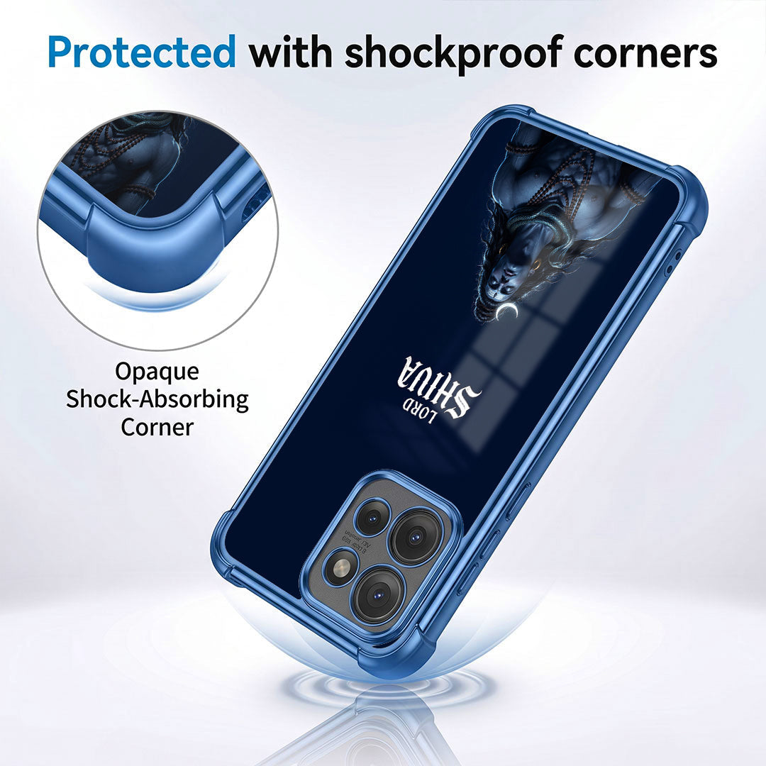 Motorola Edge 50 5G Premium Lord Shiva Blue Airbags Printed Back Case