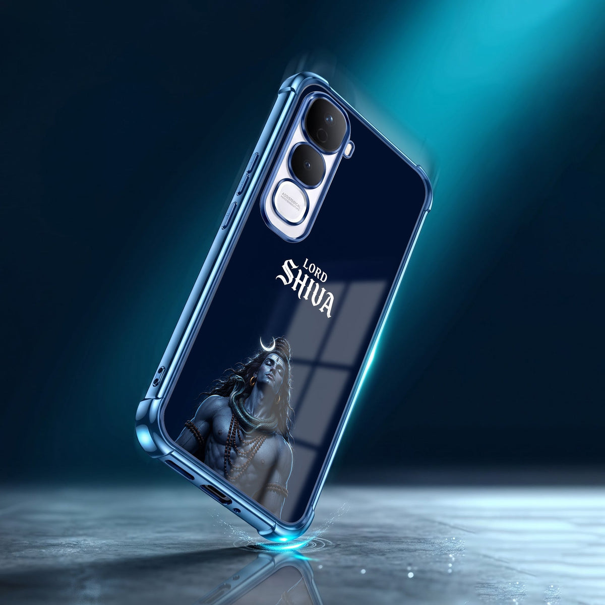 Vivo Y400 Pro 5G Premium Lord Shiva Blue Airbags Printed Back Case