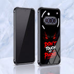 Nothing Phone 3a 5G Don't Touch My Phone Black Airbags Printed Back Case