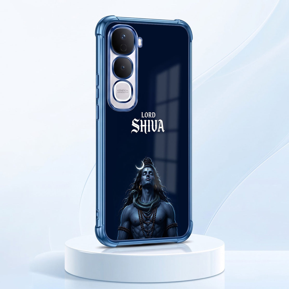 Vivo Y400 Pro 5G Premium Lord Shiva Blue Airbags Printed Back Case