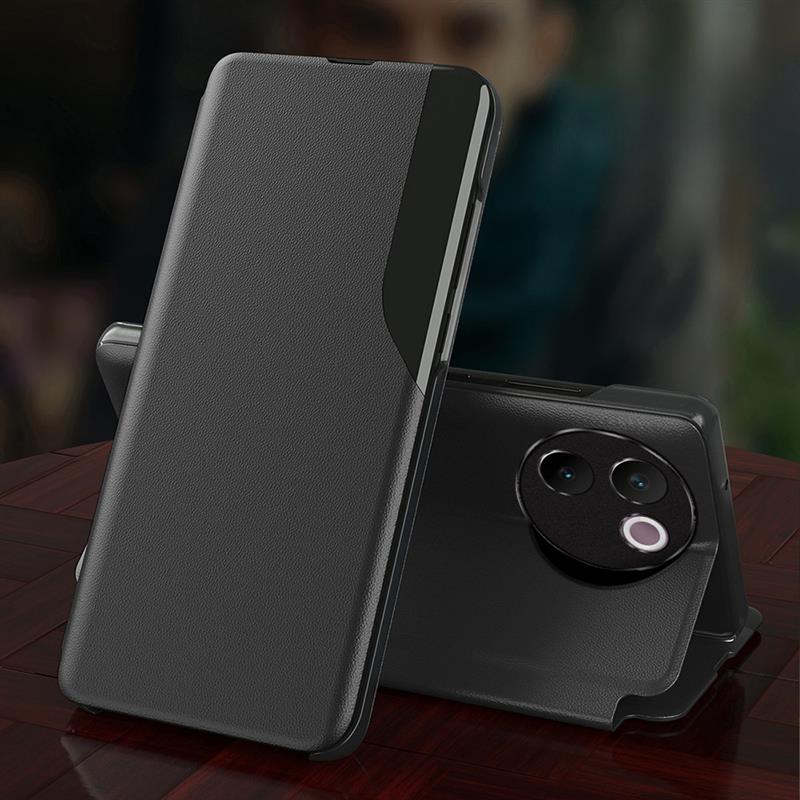 Vivo V30e 5G Luxury Half Window Leather Flip Case