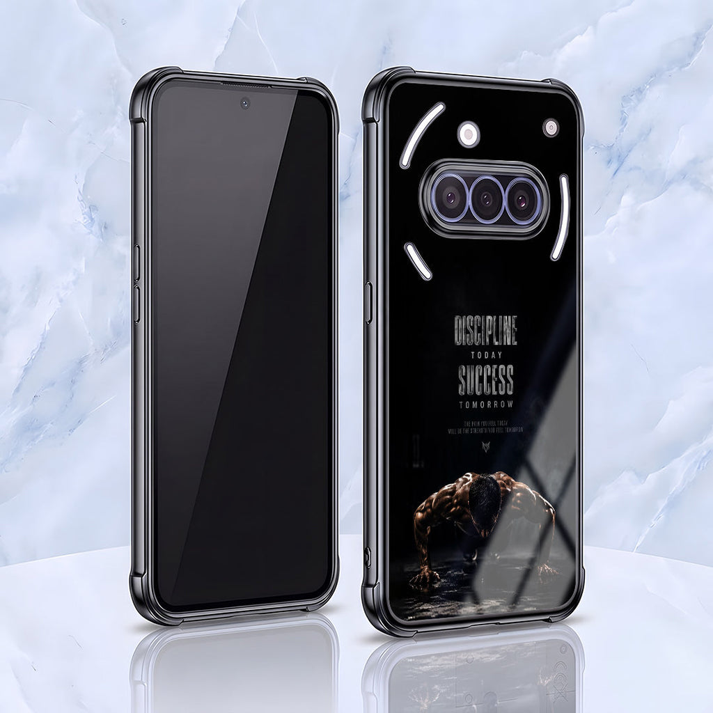 Nothing Phone 3a 5G Premium Discipline Today Black Airbags Printed Back Case