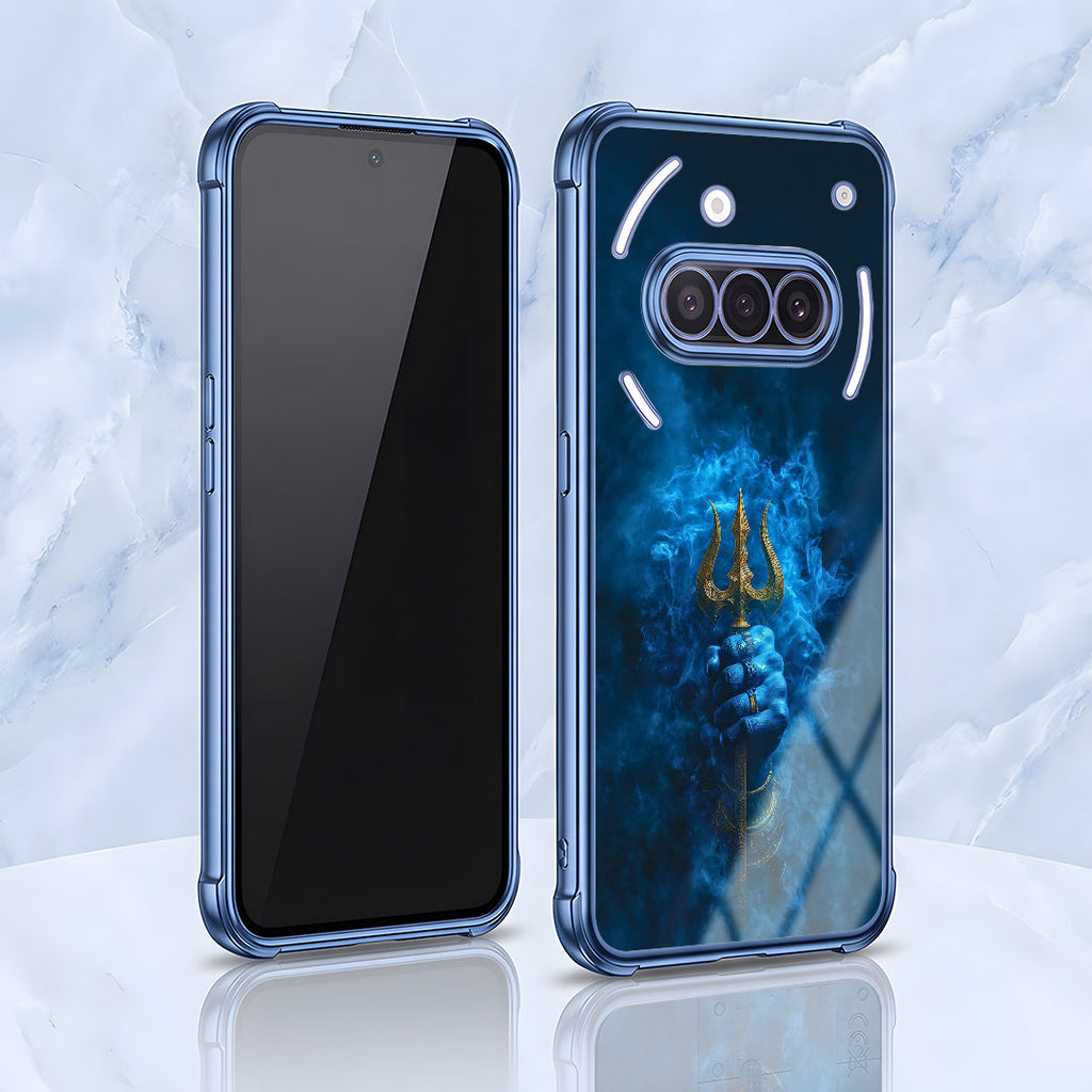 Nothing Phone 3a 5G Premium Shiv Trishul Blue Airbags Printed Back Case