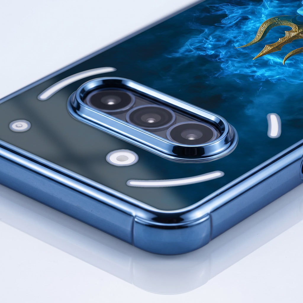 Nothing Phone 3a 5G Premium Shiv Trishul Blue Airbags Printed Back Case