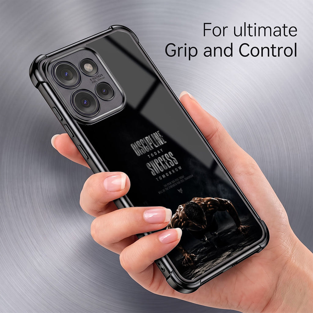 Motorola Edge 50 5G Premium Discipline Today Black Airbags Printed Back Case