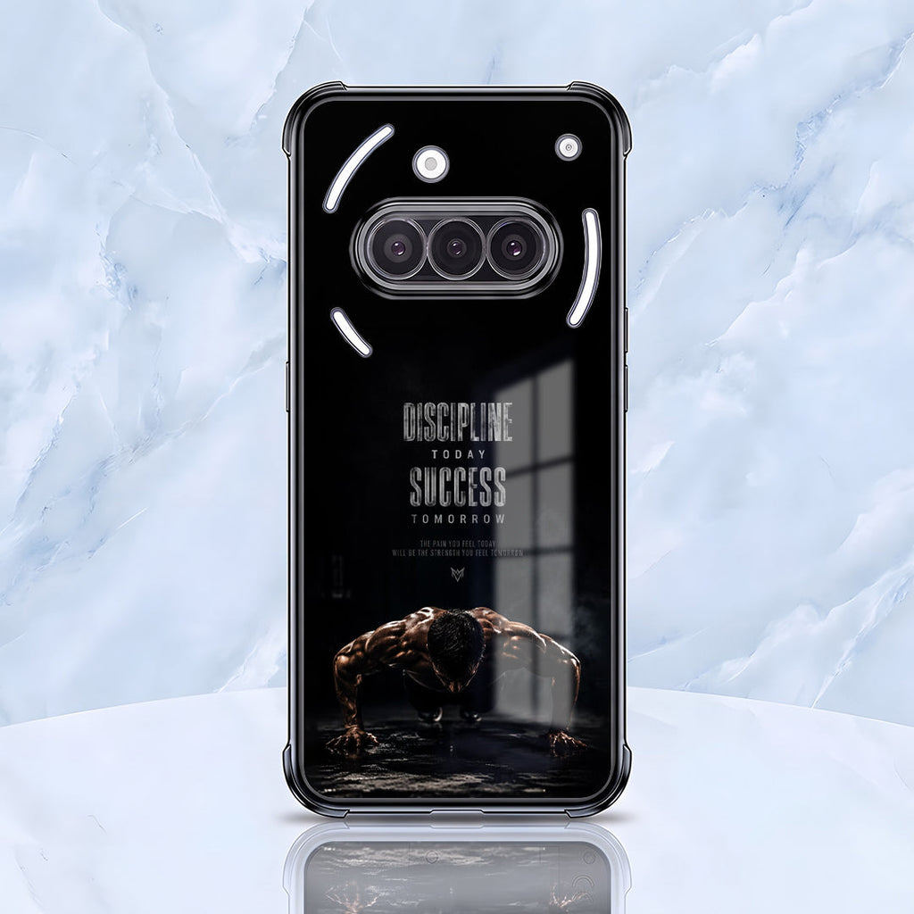 Nothing Phone 3a 5G Premium Discipline Today Black Airbags Printed Back Case