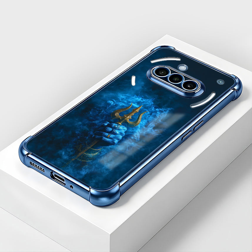 Nothing Phone 3a 5G Premium Shiv Trishul Blue Airbags Printed Back Case