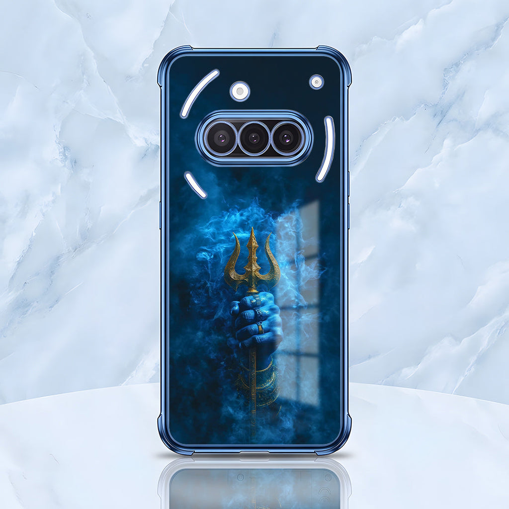 Nothing Phone 3a 5G Premium Shiv Trishul Blue Airbags Printed Back Case