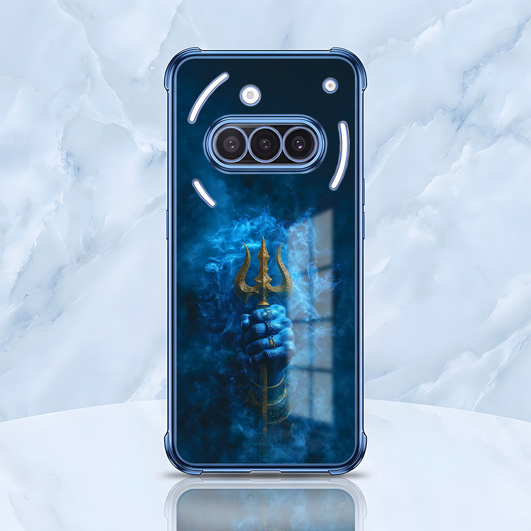 Nothing Phone 3a 5G Premium Shiv Trishul Blue Airbags Printed Back Case