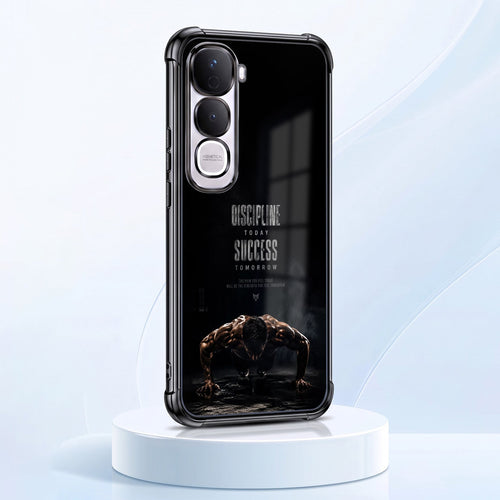 Vivo Y400 Pro 5G Premium Discipline Today Black Airbags Printed Back Case