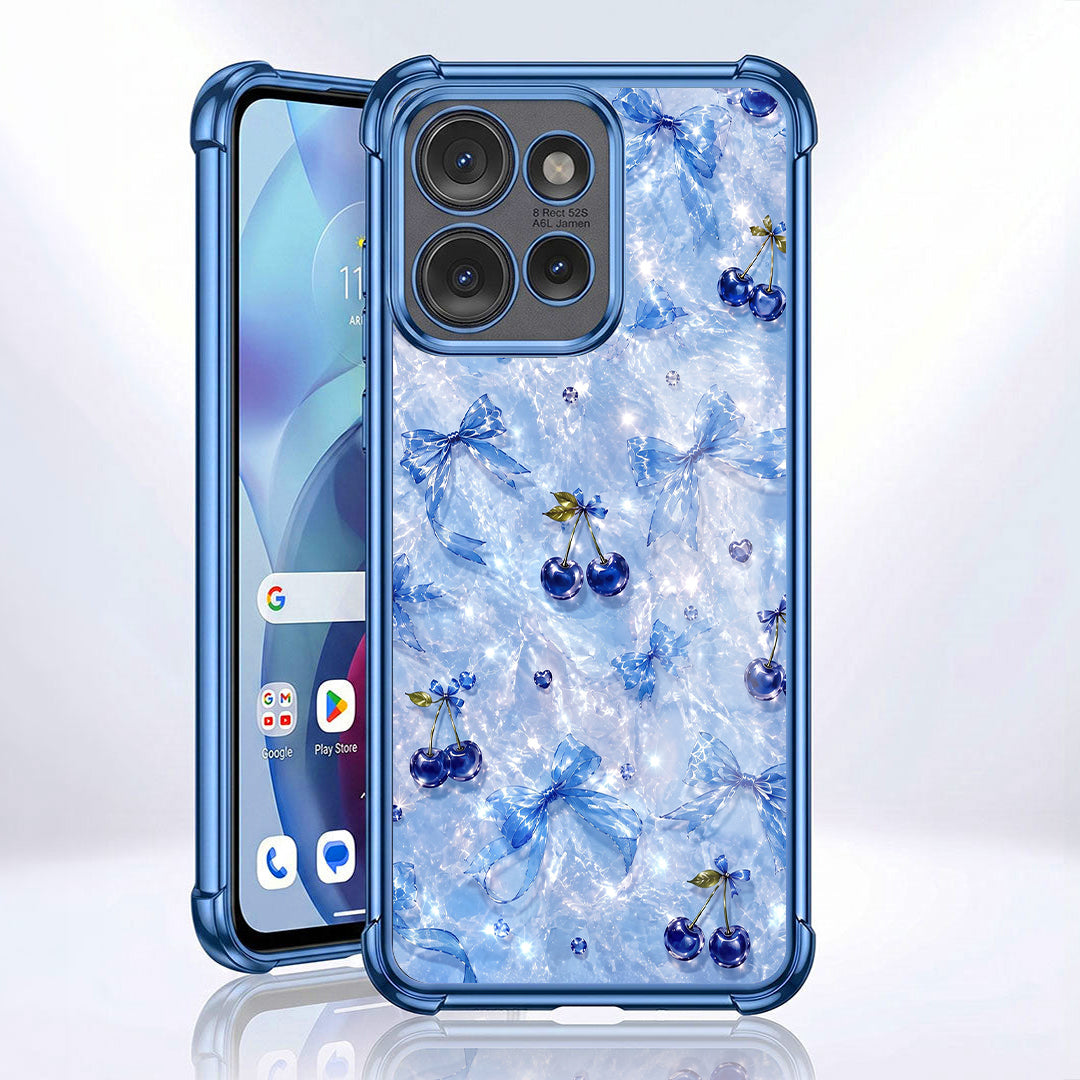 Motorola Edge 50 Neo 5G Blue Cherry Blue Airbags Printed Back Case