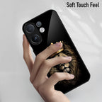 Vivo V60 5G Premium Acrylic Shockproof Glass Back Case (Crowned Lion )